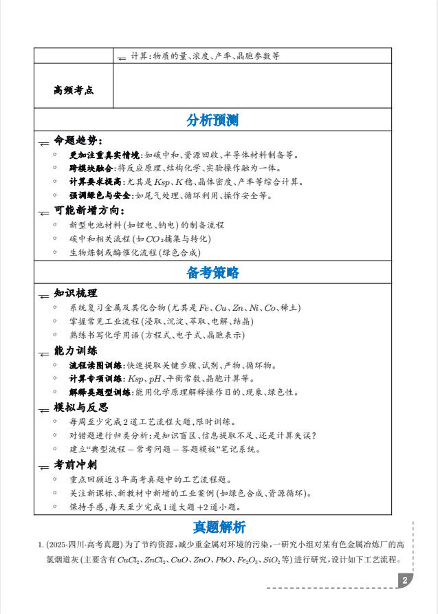 图片[2]-2027版高考《2026真题专项卷》含解析（化学）-学子资料社