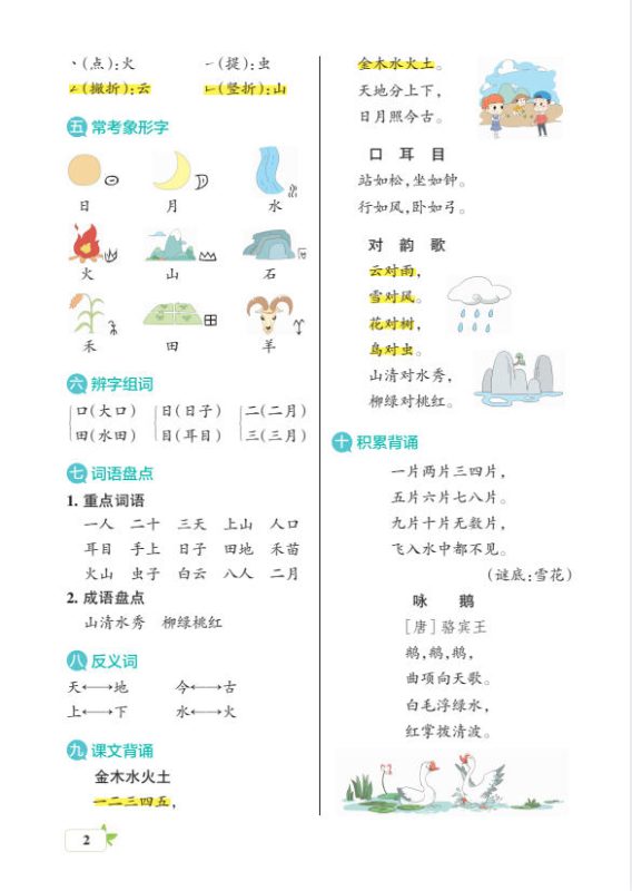 图片[2]-小学语文一到六年级上核心考点梳理：轻松掌握考试重点-学子资料社