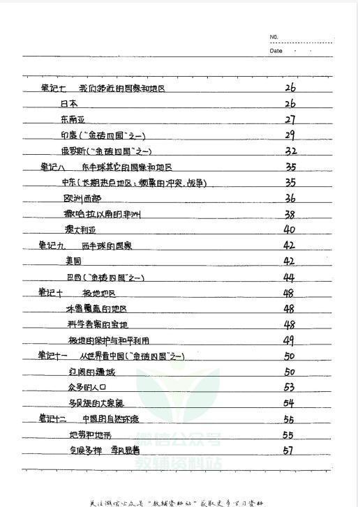 图片[2]-初中全科状元笔记 可打印-学子资料社