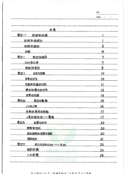 初中全科状元笔记 可打印-学子资料社